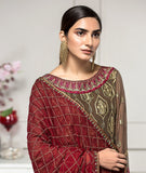 Olive- Chiffon Collection by Zarif  US-ZC-01