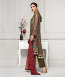 Olive- Chiffon Collection by Zarif  US-ZC-01