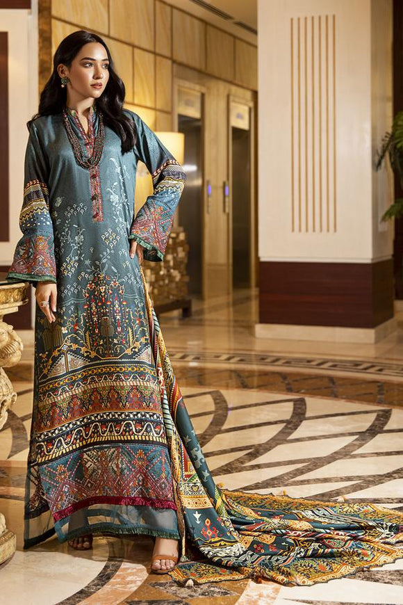 Midnight Green- Umang by Motifz Digital Printed CotailUS-MU-2727