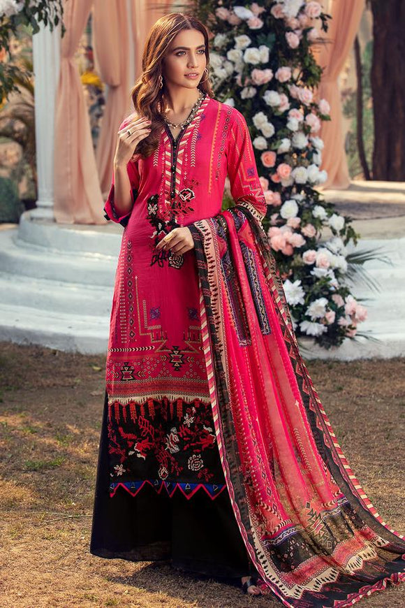 Electric Pink- Umang Lawn by Motifz US-MUL-2817