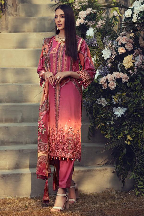 Ombre Fire- Umang Lawn by Motifz US-MUL-2826