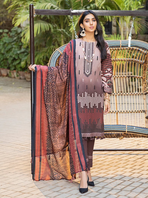 Plum Pebble- Estella Lawn collection By Salitex US-SEL-02