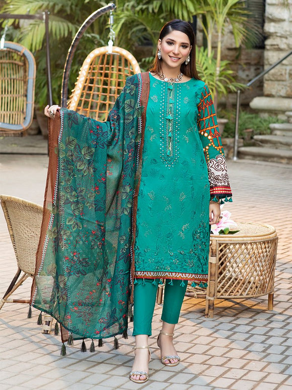 Green love- Estella Lawn collection By Salitex US-SEL-10