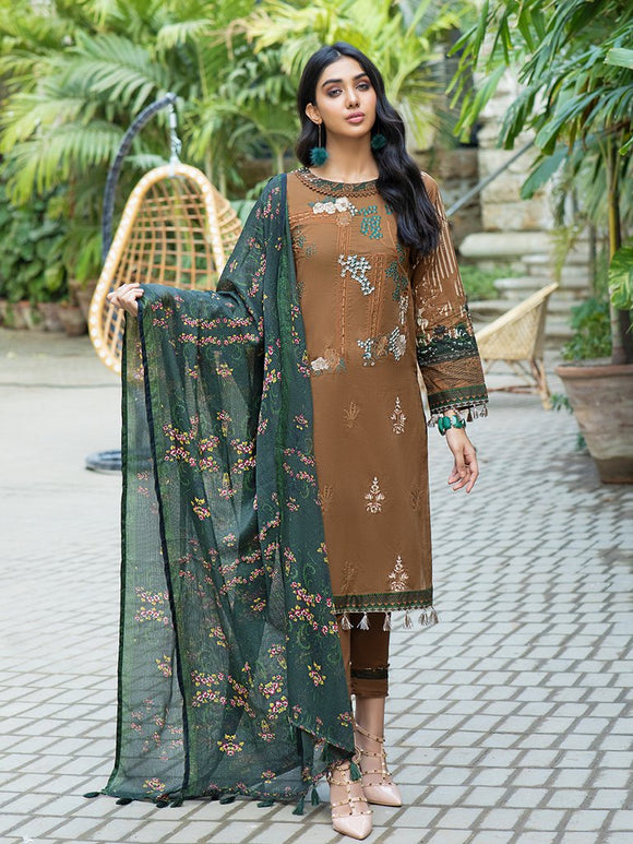 Russet- Estella Lawn collection By Salitex US-SEL-01